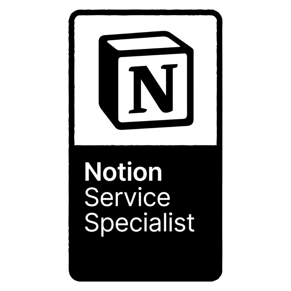 Notion Service Specialist Certification Badge